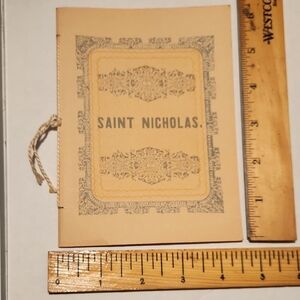 Vintage  Booklet A Visit From St. Nicholas 1849 Facimilie Illustrated Edition
